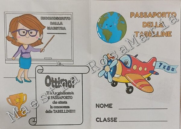 Passaporto delle tabelline