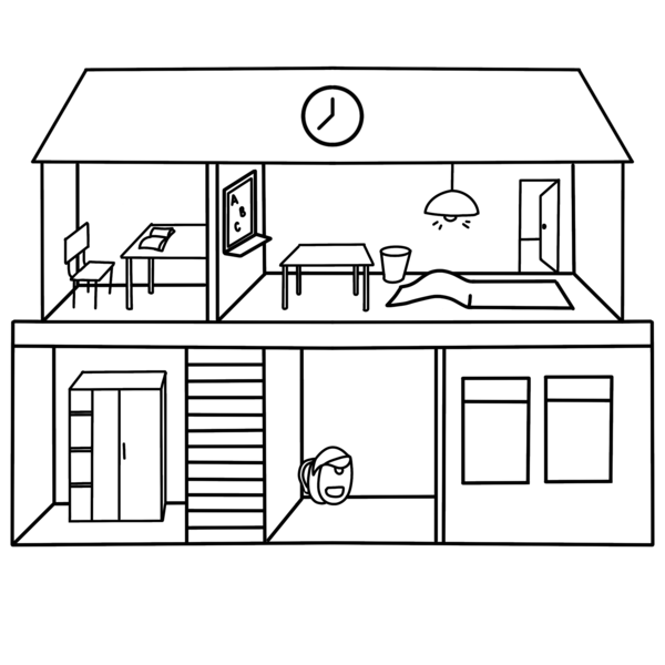Read and draw - Preposizioni e ripasso lessico