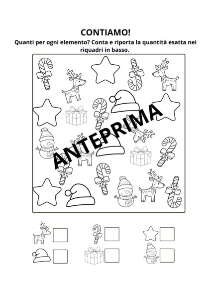 NATALE - CONTA GLI ELEMENTI
