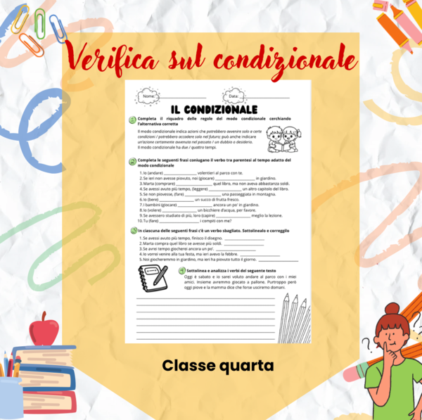 Verifica Modo Condizionale-classe quarta