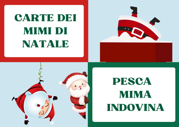 Carte dei mimi di Natale