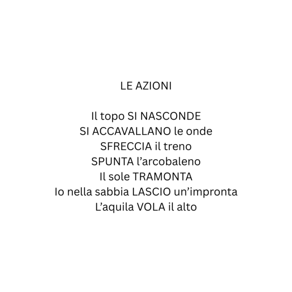 LE AZIONI