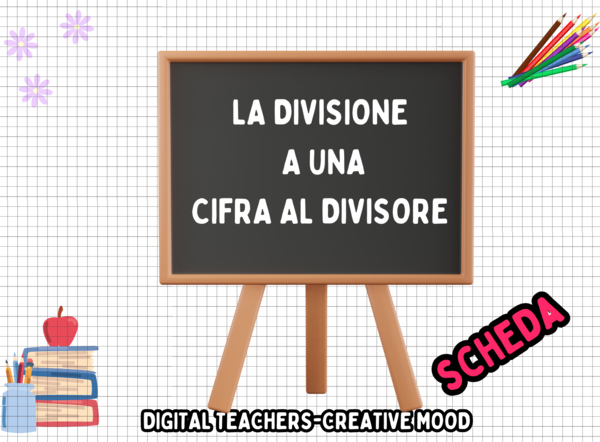DIVISIONE A UNA CIFRA AL DIVISORE-SCHEDA