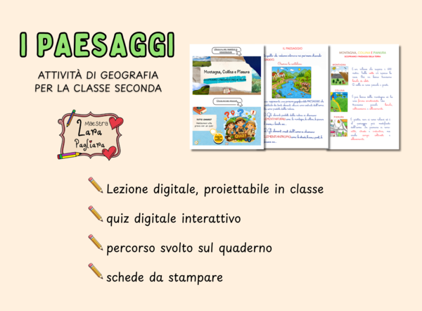 I paesaggi - percorso di geografia per la classe seconda
