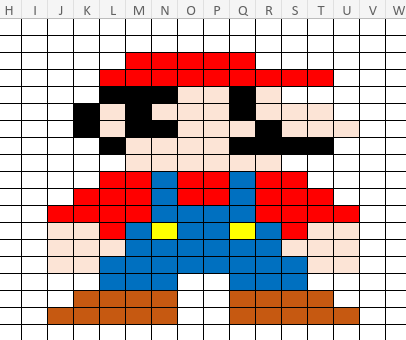 Pixel art con Excel