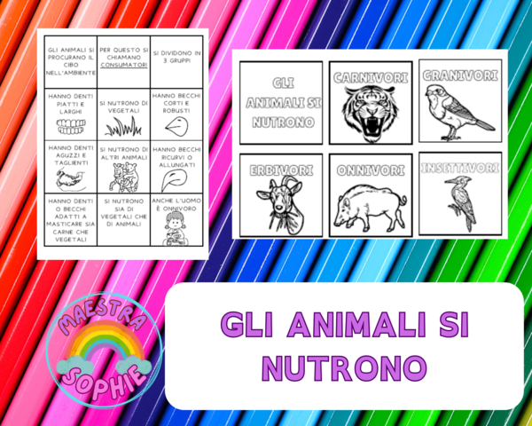 Gli animali si nutrono - libretto + video