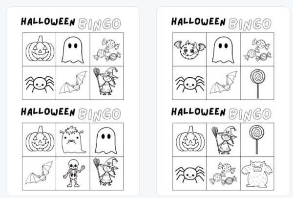 halloween bingo
