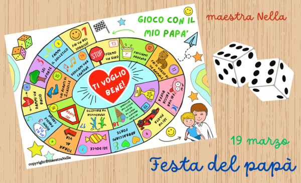 Festa del papà: gioco dell'oca