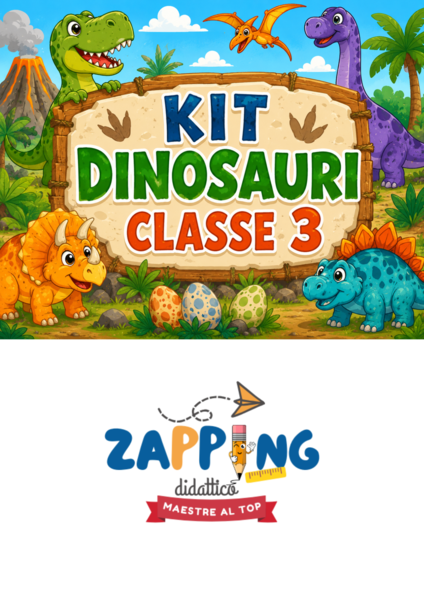 Kit dinosauri classe terza