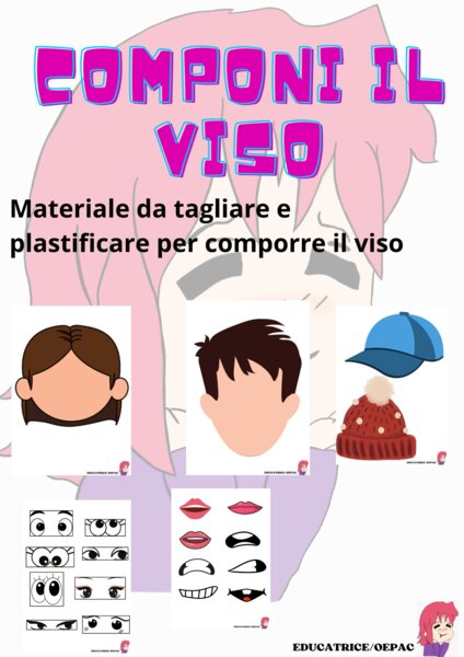 Attacca e stacca composizione viso
