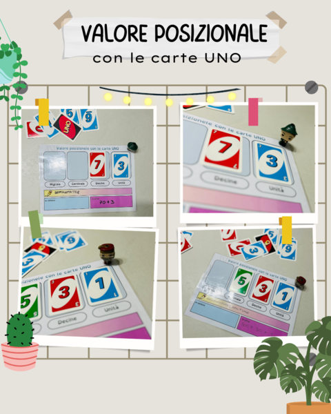Valore posizionale con carte UNO
