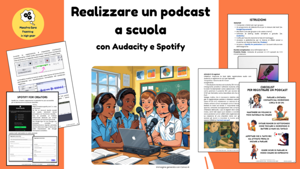 Realizzare un podcast a scuola con Audacity e Spotify: un percorso facile, pratico e pronto all'uso!