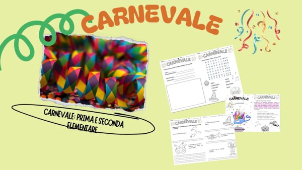 Carnevale in allegria: attività a tema per prima e seconda