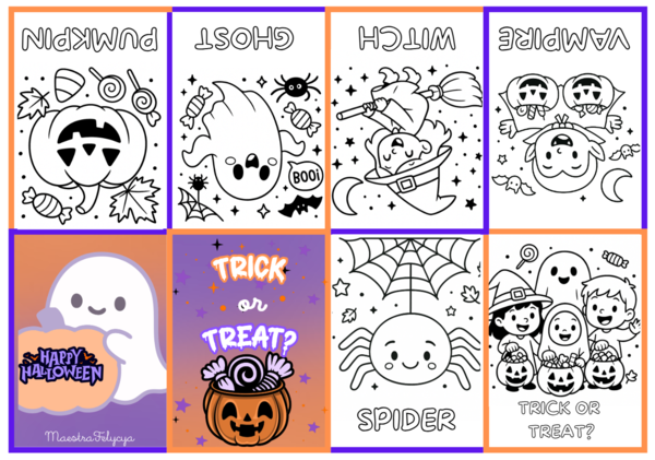MINI COLOURING BOOK di HALLOWEEN