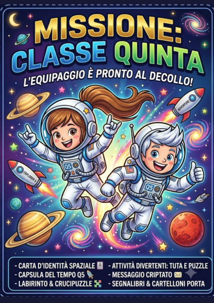 Kit Accoglienza Classe Quinta – Missione Spazio 🚀