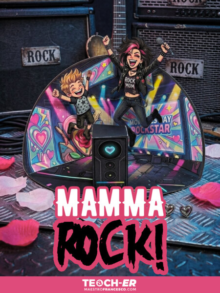 Biglietto rock per la Festa della Mamma