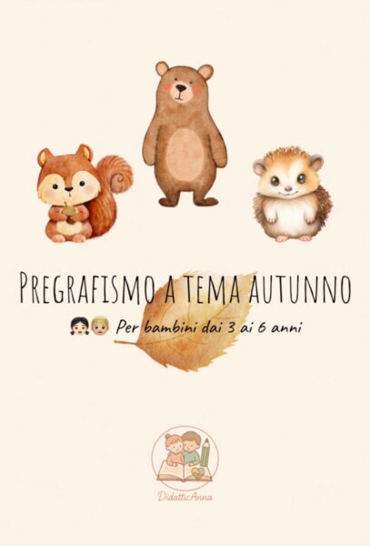 🍁 Pregrafismo Autunnale 3-6 anni | Risorsa GRATUITA per sviluppare la motricità fine