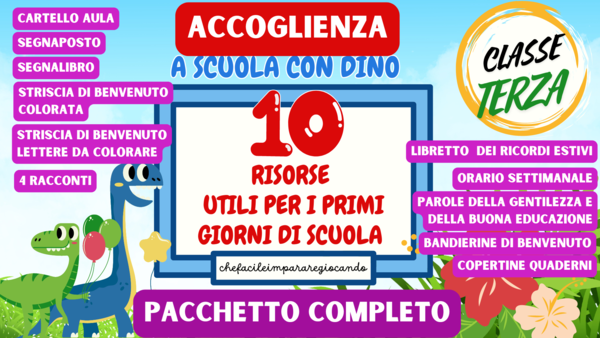 10 RISORSE UTILI PER I PRIMI GIORNI DI SCUOLA – CLASSE TERZA