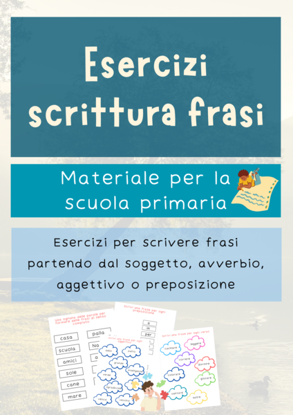 Esercizi scrittura frasi