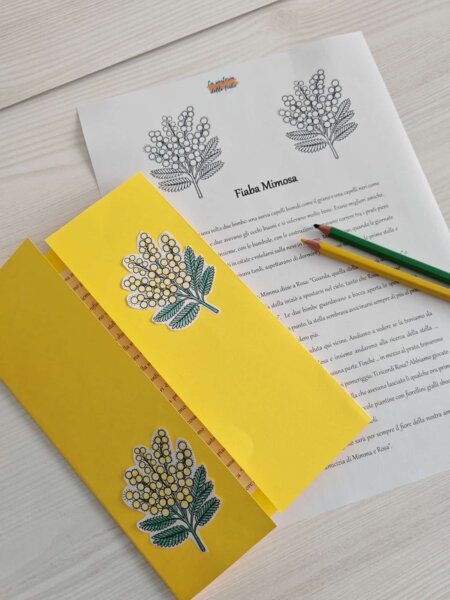 Lavoretto creativo per l'8 marzo - Fiaba Mimosa