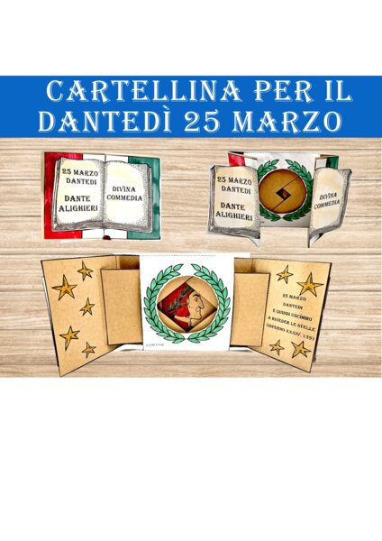 📘 CARTELLINA PER IL DANTEDÌ – 25 MARZO