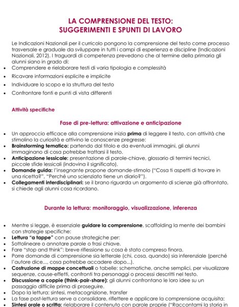 Come potenziare la comprensione del testo