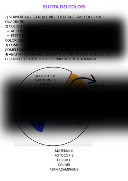 Colori primari - secondari - complementari - ARTE IMMAGINE CLASSE 1^ - 2^
