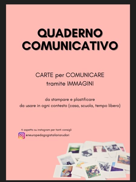 QUADERNO/CARDS COMUNICATIVE PER IMMAGINI