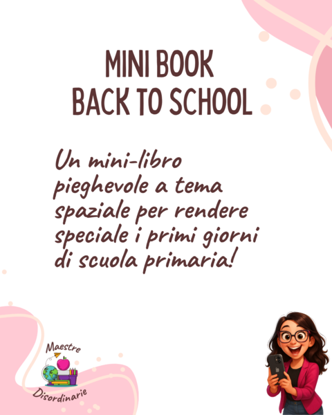 MiniBook Back to School – Classe Prima Tema Spaziale