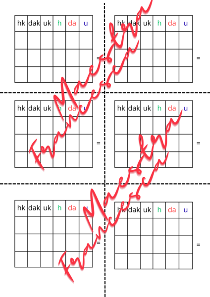Tabelle per incolonnare i numeri fino alle centinaia di migliaia, anche con i numeri decimali. Strumento compensativo per DSA. Calcoli in colonna, addizioni e sottrazioni.