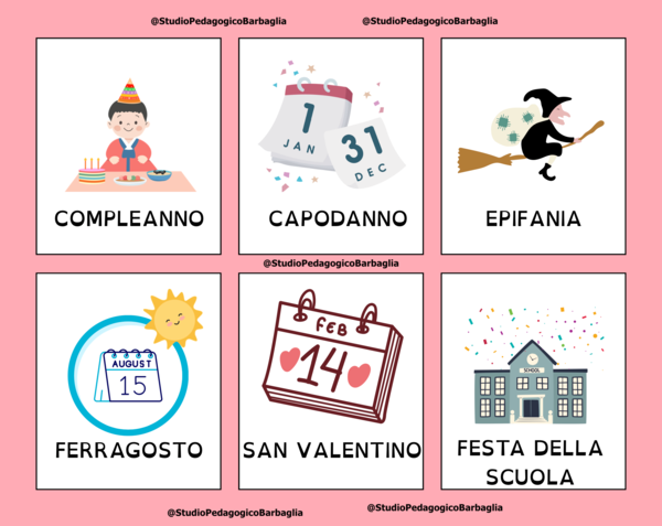 Feste e simboli – Schede lessicali