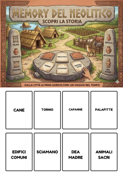 Memory - carte ripasso Neolitico