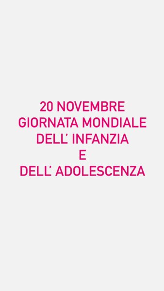 20 NOVEMBRE - GIORNATA MONDIALE DEI BAMBINI