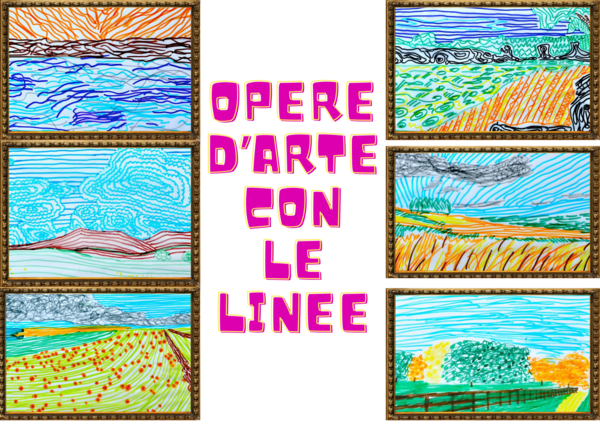 Opere d'arte con le linee