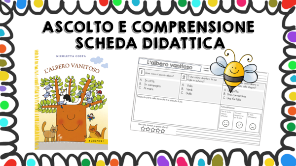 L'albero vanitoso - scheda didattica comprensione