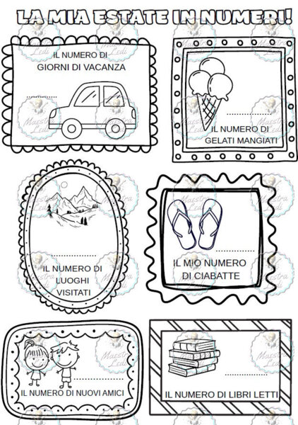 BACK TO SCHOOL: LA MIA ESTATE IN NUMERI