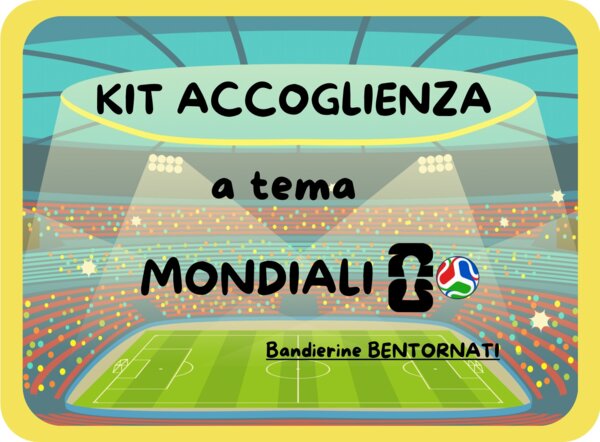 Bandierine BENTORNATI tema MONDIALI