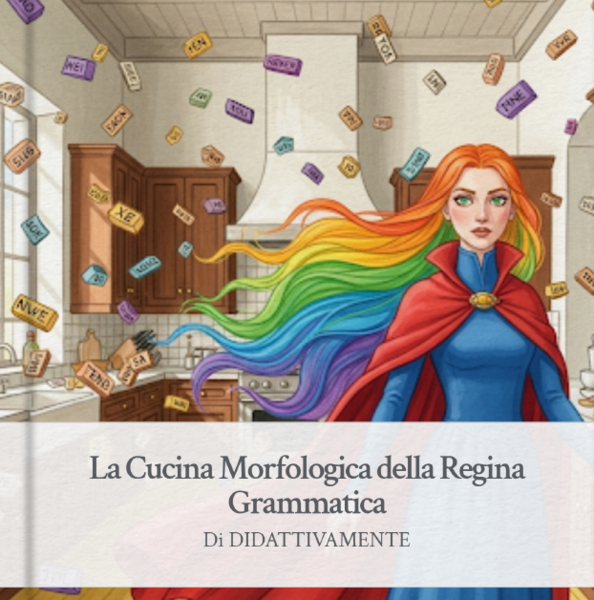 Storybook "La cucina morfologica di regina Grammatica"