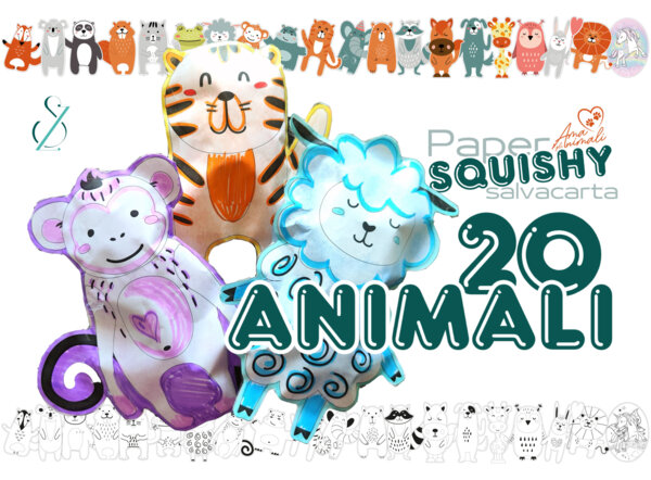 PaperSquishy salvacarta ANIMALI