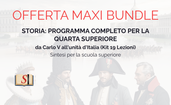 MAXI BUNDLE STORIA 4° SUPERIORE (19 Lezioni PPTX Editabili): Da Carlo V all'Unità d'Italia e la Presa di Roma | Programma Annuale Completo