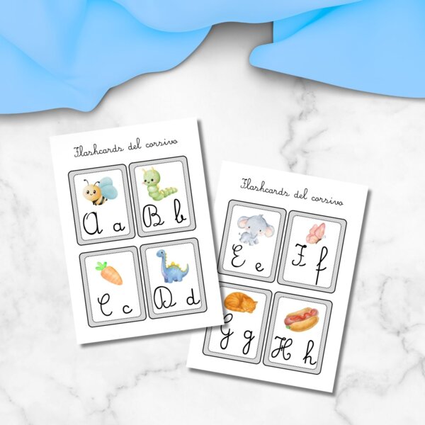 Flashcards sul corsivo