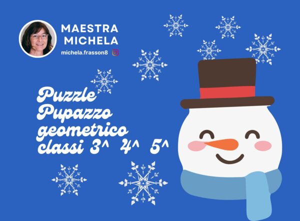 PUZZLE PUPAZZO DI NEVE GEOMETRICO