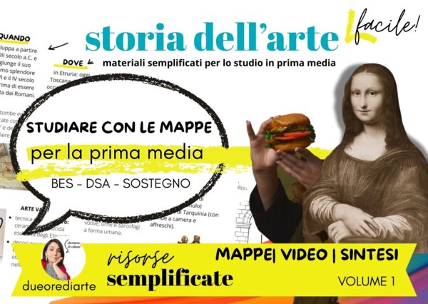 Storia dell'Arte semplificata per la Scuola Media - Mappe Concettuali Sintesi e Video | DSA, BES e Disabilità
