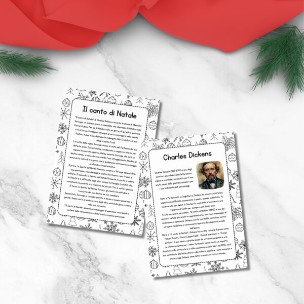 Schede didattiche “Canto di Natale” – 15 pagine per classe terza, quarta e quinta