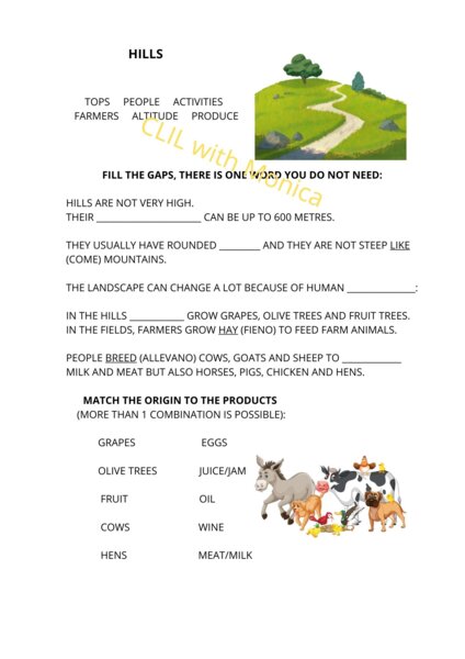 CLIL Geografia classe 3: i paesaggi - CLIL Geography Year 3: landscapes