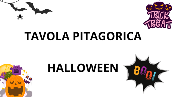 TAVOLA PITAGORICA HALLOWEEN