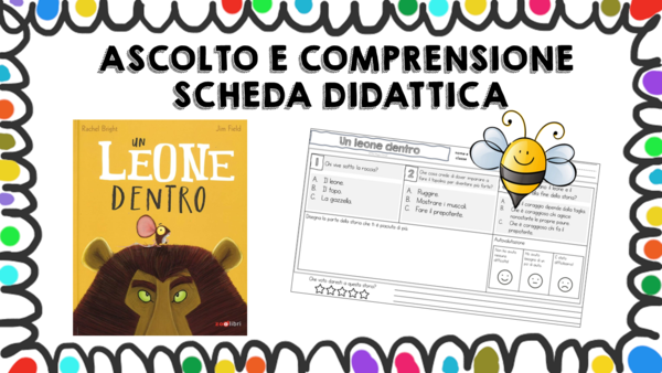 Un leone dentro - scheda didattica comprensione
