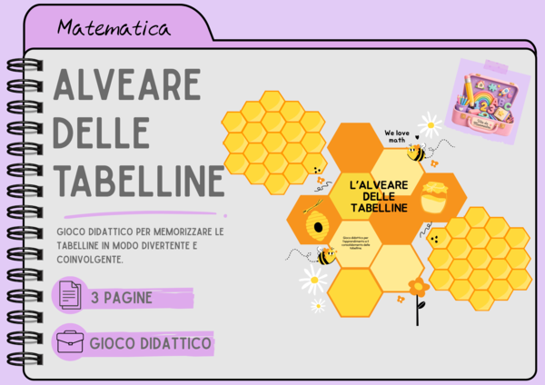 L'ALVEARE DELLE TABELLINE di Vita da Mammestra