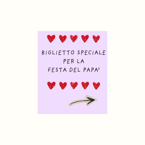 Biglietto auguri festa del papà
