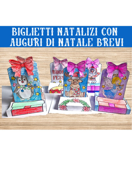 🎄 Biglietti Pop-up di Natale up con le frase